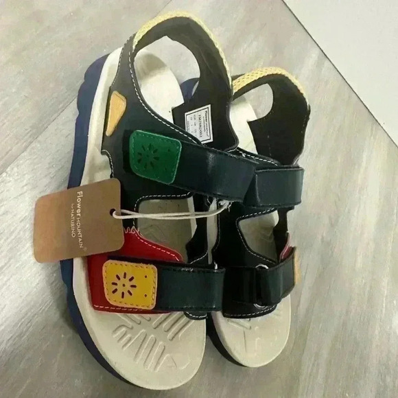 GAHO JUNIOR Sporty faux leather sandal, Blue size 2 - Picture 9 of 9